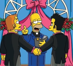 Simpsons gay marriage