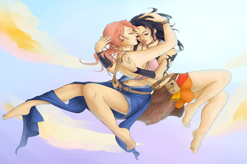 Top 10 LGBT Video Game Characters Fang and Vanille Fan Art
